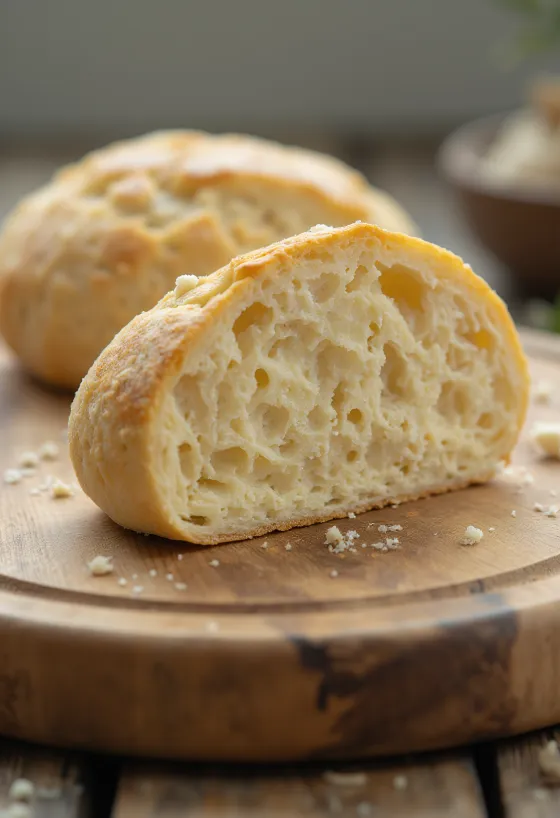 Küçük bir kasede ve kesme tahtasında yaş ve kuru maya, açık renkli fon