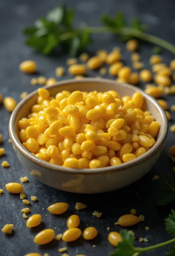 Doğal renkleri ve detaylı dokusuyla kurutulmuş darı taneleri