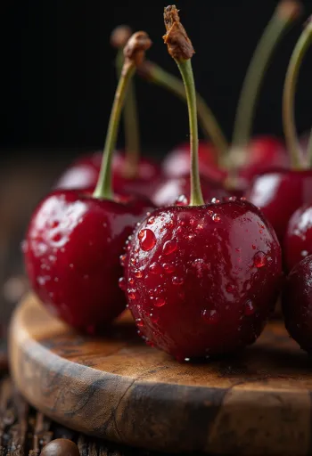 Olgun kahve meyveleri, açılmış ve bütün halde kasede