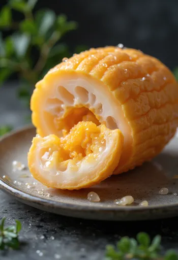 Doğal renkleri ve dokusuyla kurutulmuş mashua yumruları