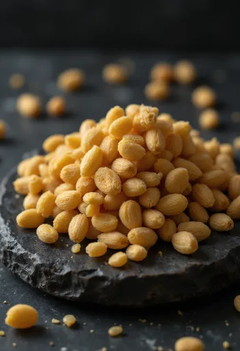 Ahşap mutfak tezgahı üzerinde kurutulmuş domates tohumları