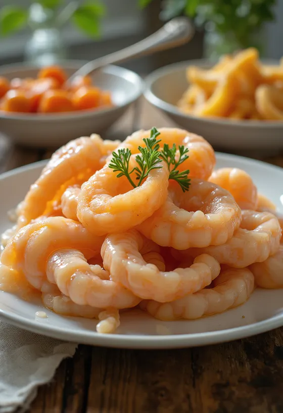 Buz üzerinde limon ve maydanozla taze yürek midyesi eti