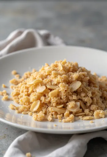 Kasede ve ahşap zeminde kızıl buğday (spelt) kepeği