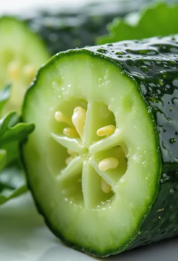 Ahşap zeminde dilimlenmiş ve bütün taze salatalıklar