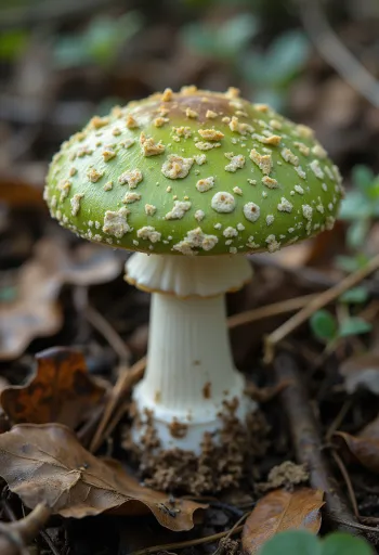 Mutfak tezgahında dilimlenmiş ve temizlenmiş Yeşil Russula (Gökçe) mantarı