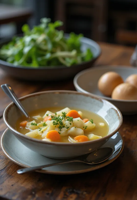 Vegan alabaş çorbası