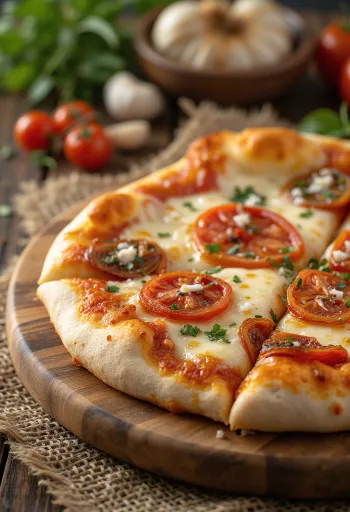 Kurutulmuş domates ve peynirli Pizza ai Pomodori Secchi