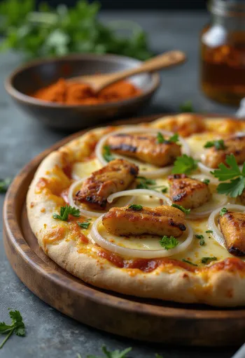 Servis edilmiş Pizza Ghanaian Style