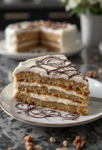 Servis edilmiş Esterhazy pastası