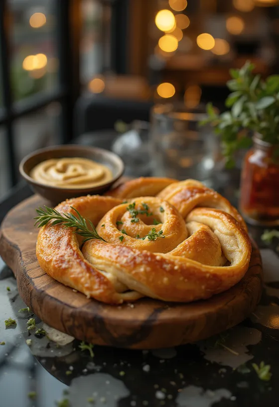 Servis edilmiş humuslu börek