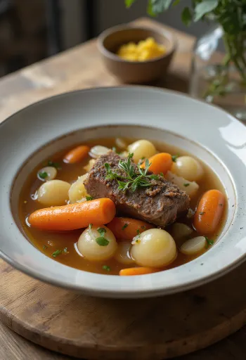 Pot-au-feu, sebzeli geleneksel Fransız et suyu