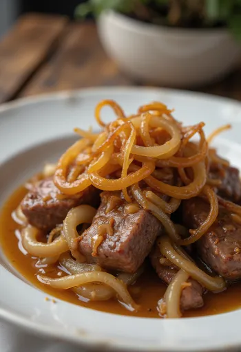 Sote soğanlı Calf\'s Liver and Onions