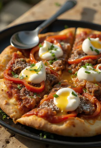 Servis edilmiş Pizza İskender