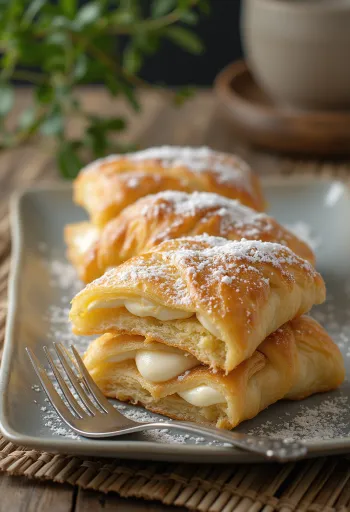 Çıtır milföy hamuru ve vanilyalı krema ile İtalyan millefoglie pastası