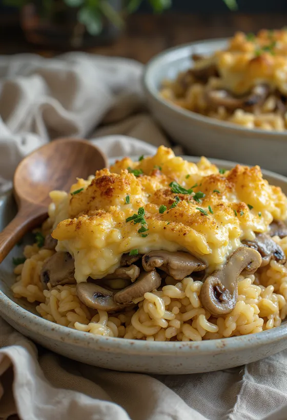Vegan mantar graten