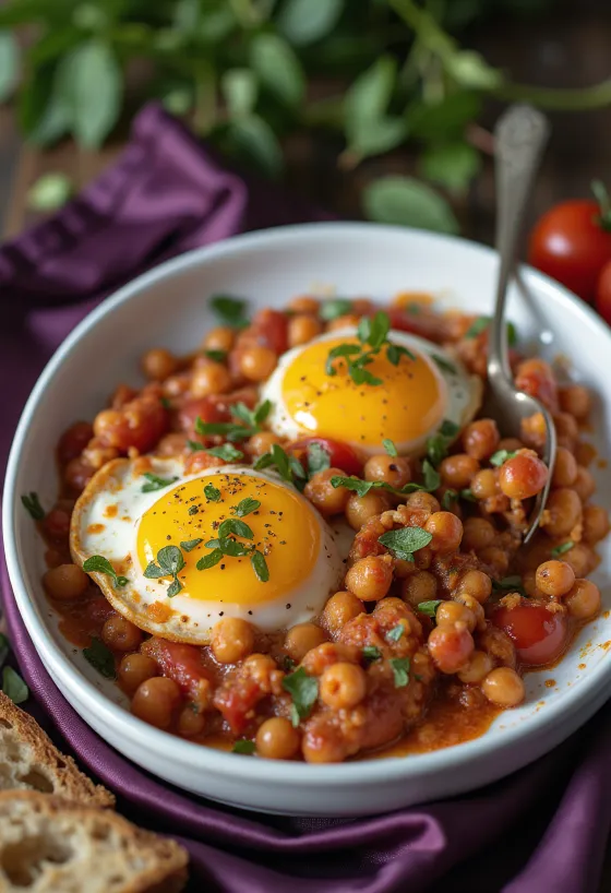 Nohutlu vegan patlıcan graten