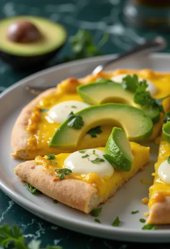 Servis edilmiş Pizza Peruana