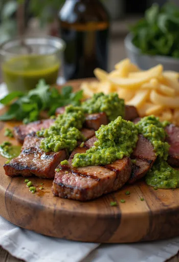 Servis edilmiş Churrasco steak