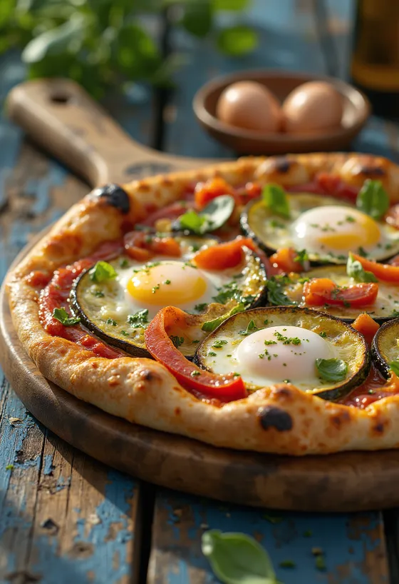 Izgara sebzeli Pizza alla Griglia