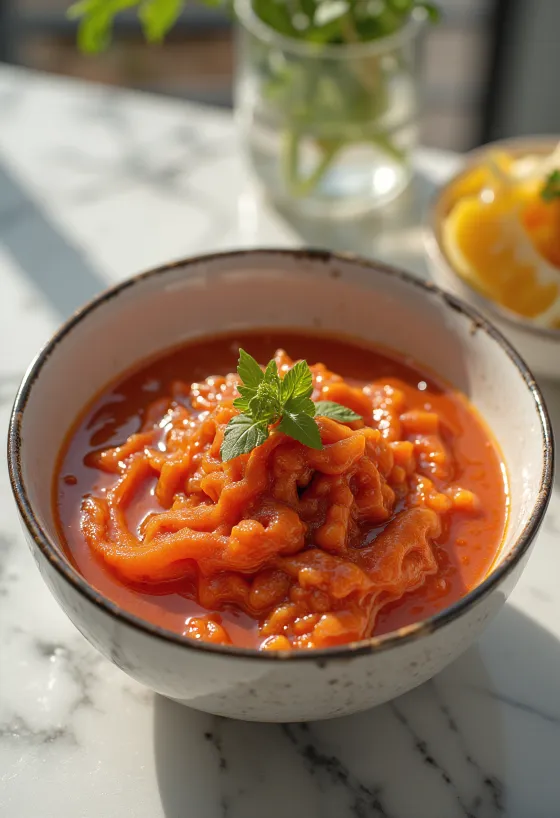 Servis edilmiş Gochujang sosu
