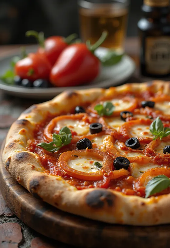 Sebzeli ve sucuklu Pizza alla Zingara