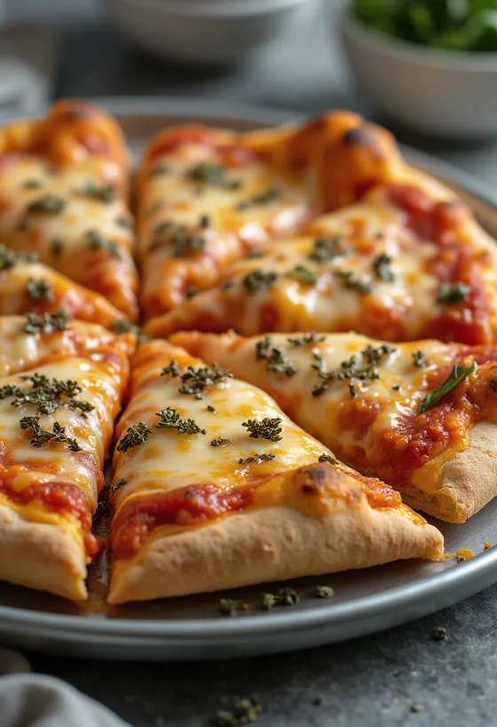 İnce hamurlu ve Provel peynirli St. Louis Style Pizza