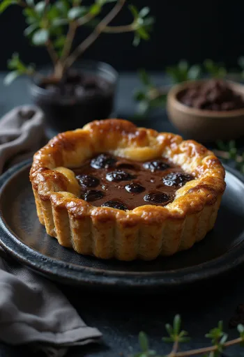 Çikolatalı tarte de nata, çikolatalı ve yumurtalı dolgulu Fransız tatlısı