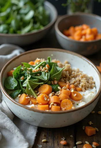 Servis edilmiş baharatlı kereviz ezmesi Buddha kasesi