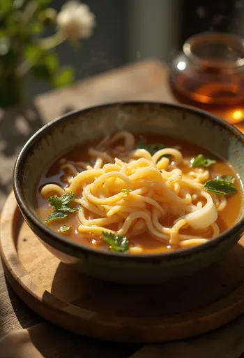 Pirinçle servis edilmiş ekşi acı sos