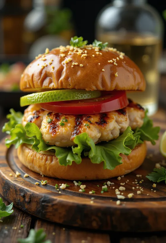 Servis edilmiş Tekilalı Misket Limonlu Burger