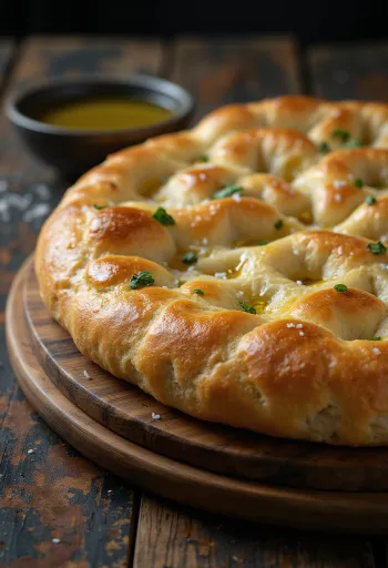 Ultra hafif, yüksek kabaran focaccia servisi