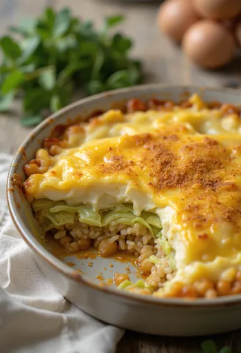 Servis edilmiş fırında vegan lahana