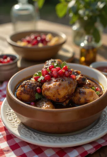 Servis edilmiş Fesenjan