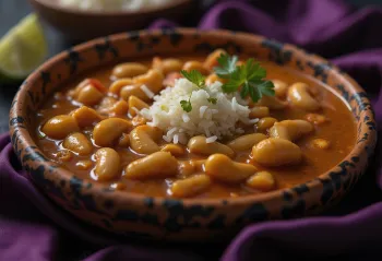 Chili baharatlı Ghugni, beyaz fasulye ve baharatlı domates sosuyla