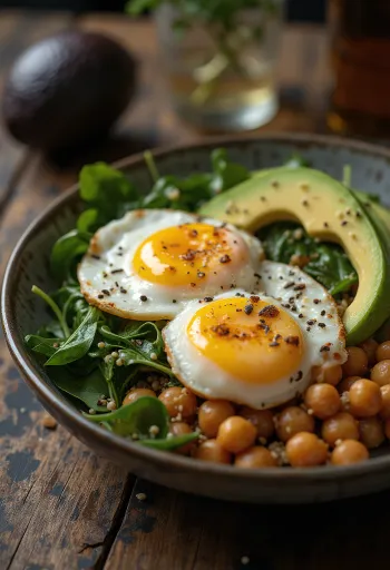 Servis edilmiş ızgara patlıcan Buddha kasesi