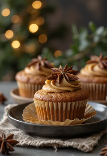 Taze pişmiş zencefilli çörek cupcake