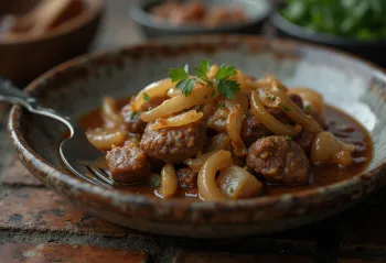 Zengin et soslu soğanlı Kalops