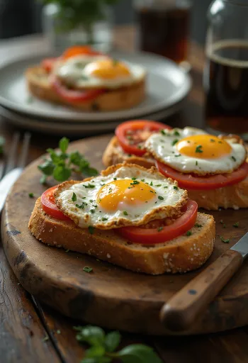 Pa amb tomàquet i ou ferrat, kızarmış ekmek, domates ve sahanda yumurta