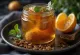 Şişede probiyotik siyah çay kombucha, gazlı içecek servisi