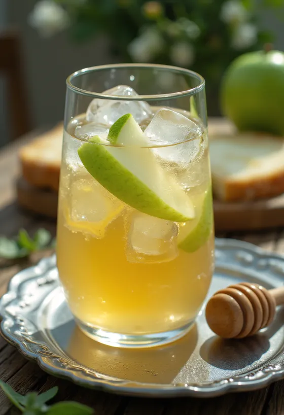 Taze servis edilmiş İngiliz usulü kuru cider