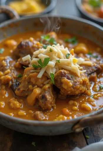 Pirinç ile servis edilen keçi köri