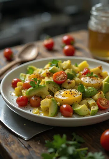 Avokadolu patlıcan salatası