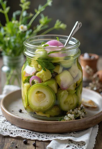 Kavanozda servis edilen Savanyított banán