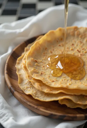 Taze pişmiş vegan krep