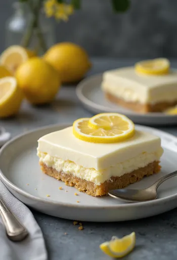 Servis edilmiş limonlu rüya pastası