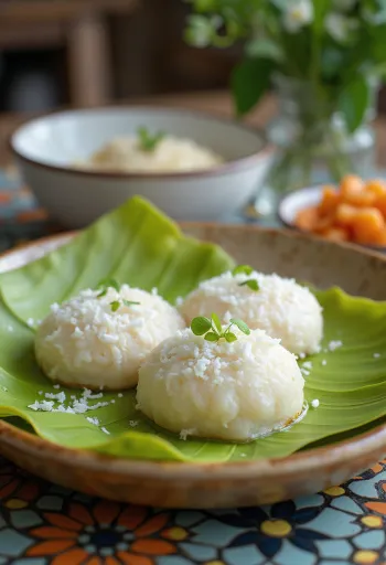 Mont Let Pouk – geleneksel Burma buharda pişmiş tatlısı