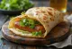 Servis edilmiş Hot Dog Wrap