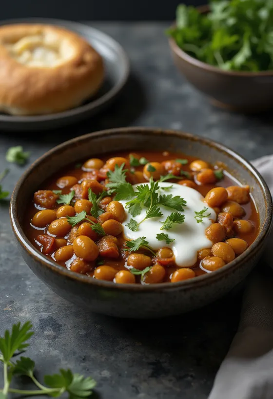 Mamledar usulü Misal Pav, acı fasulye çorbası ve çıtır pav