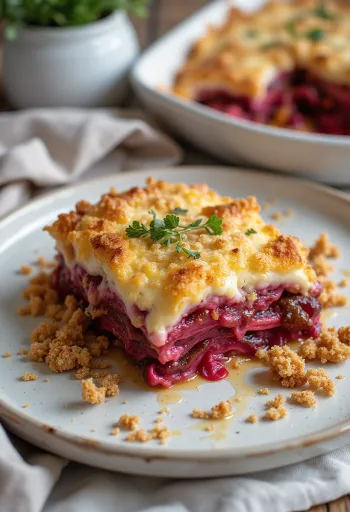 Pancarlı vegan patlıcan musakka