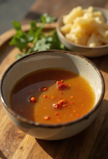 Izgara sebzelerle servis edilen Ballı-zencefilli sos